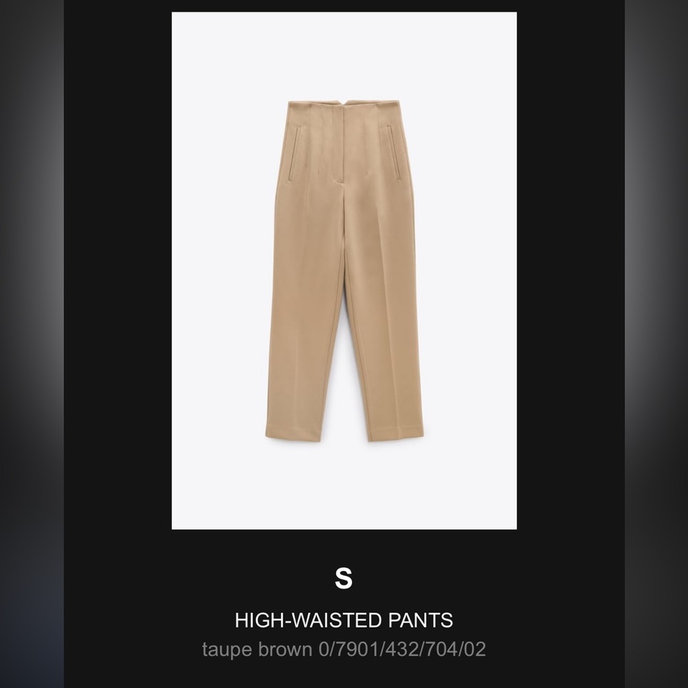 2 pairs Zara High Waisted dress pant